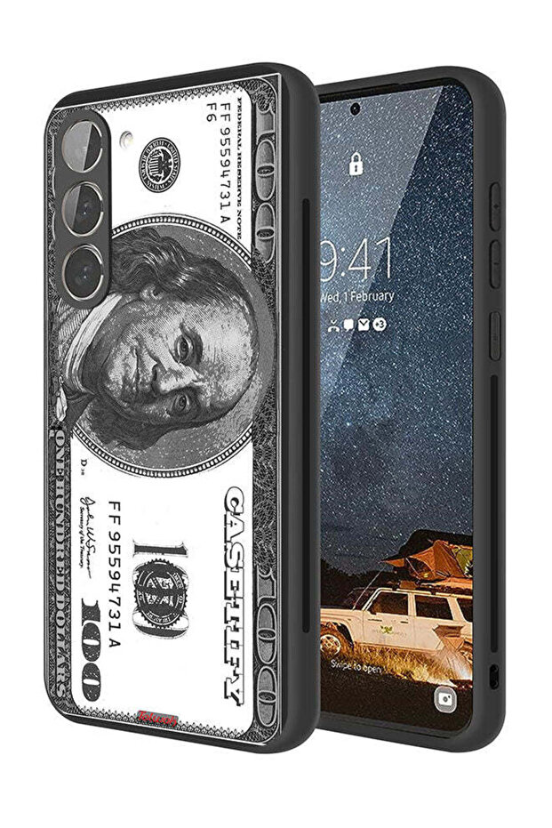 غطاء حماية لهاتف Samsung Galaxy S23 Plus 5G بنقشة الدولار