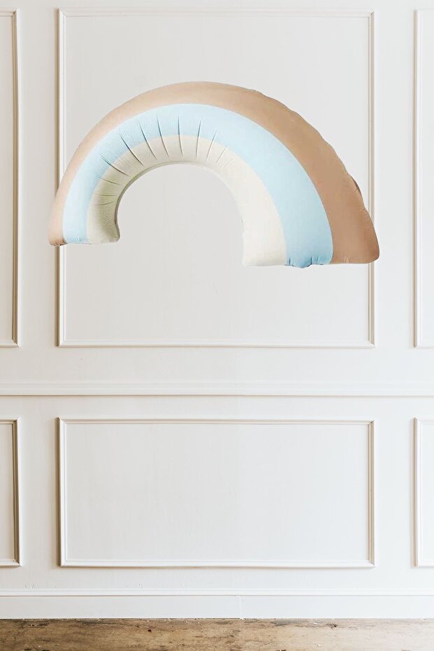 Retro Blue Rainbow Foil Balloon
