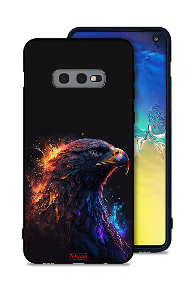غطاء حماية لهاتف Samsung Galaxy S10e بتصميم فن النسر