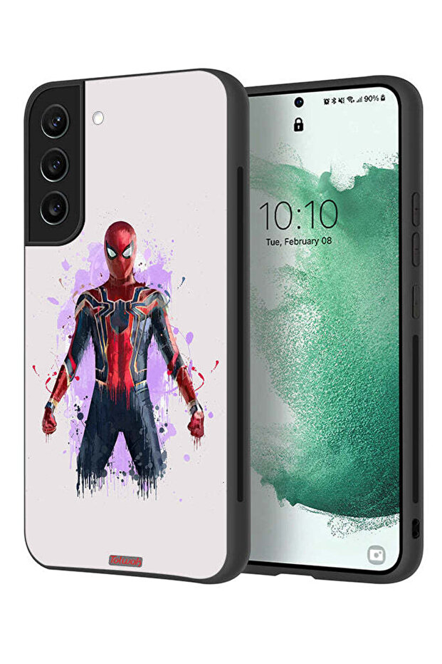 غطاء حماية لهاتف Samsung Galaxy S22 Plus 5G بتصميم العنكبوت الحديدي