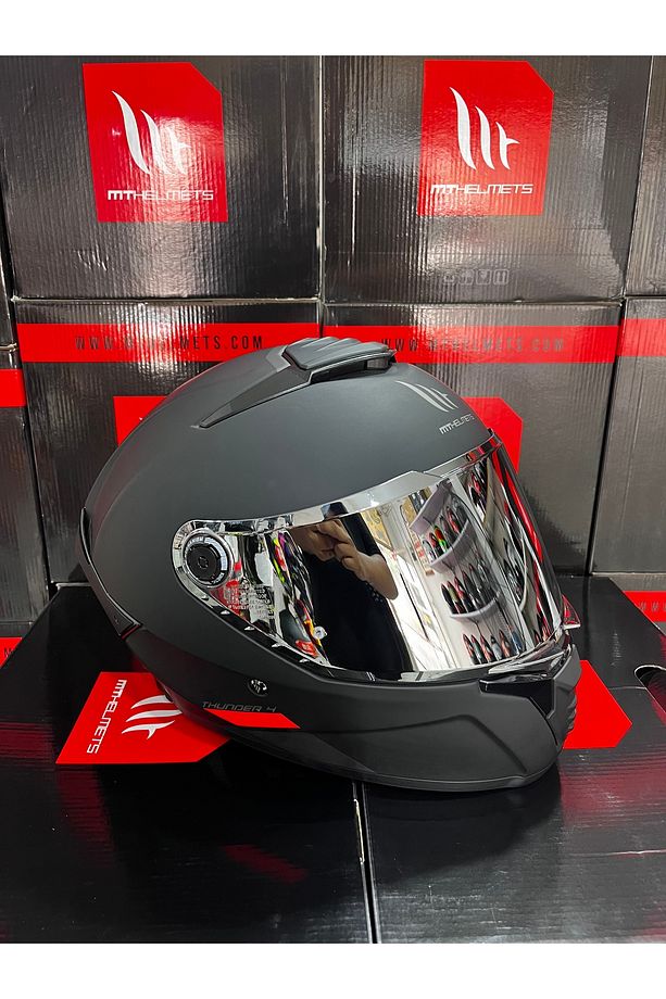 Helmets Thunder 4 Sv mat siyah(şeffaf vizörlü) kask - 4