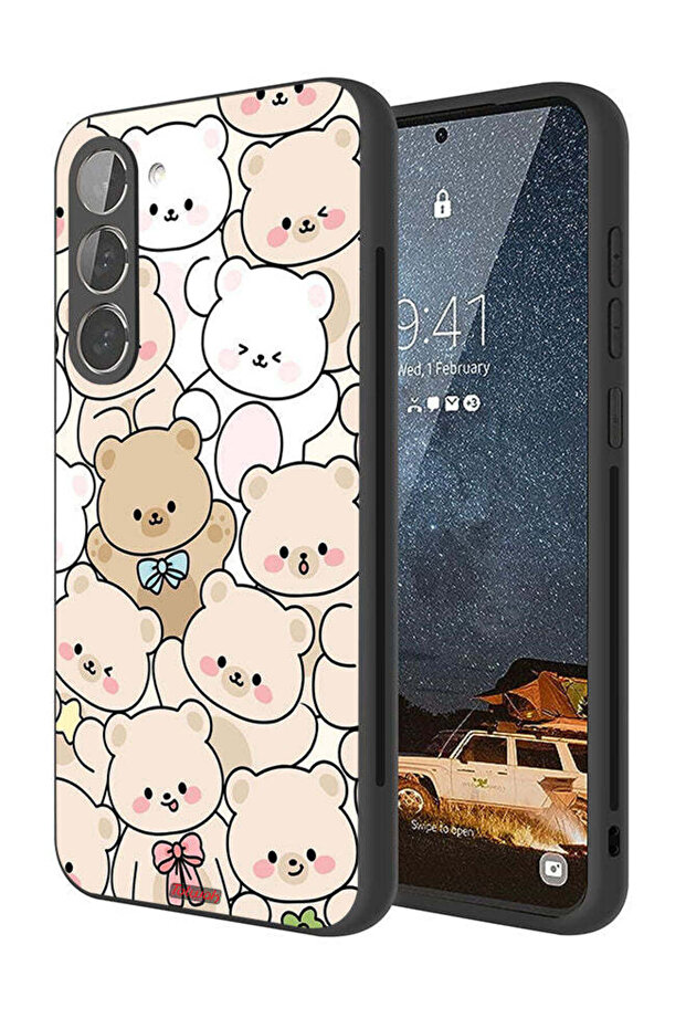 Samsung Galaxy S23 5G Protective Case Cover Bears Pattern