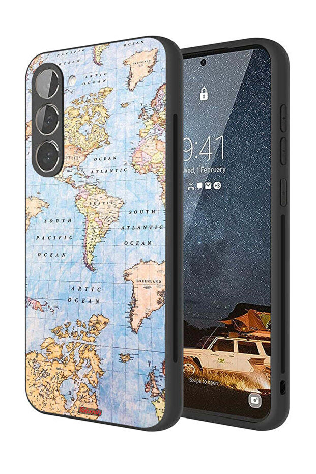 Samsung Galaxy S23 Plus 5G Protective Case Cover World Map