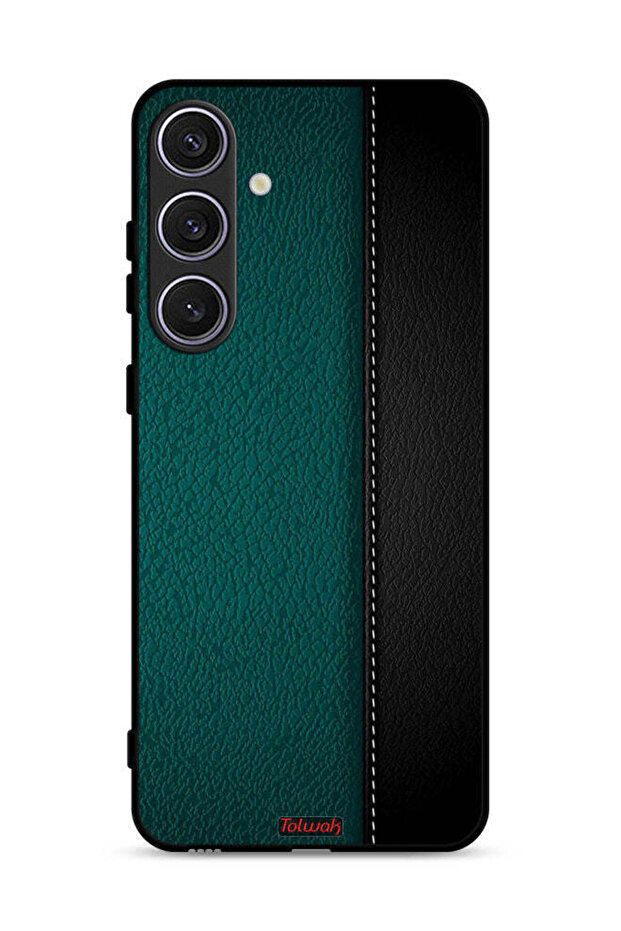 غطاء حماية جلدي بنمط جلدي لهاتف Samsung Galaxy S24 Plus 5G
