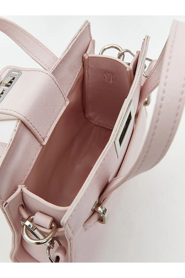 LCW ACCESSORIES Pembe Çıkarılabilir Askılı Kadın Omuz Çantası - 4