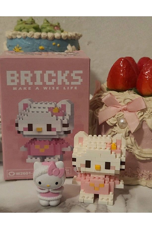 Pembe Hello Kitty Bricks Lego - 2