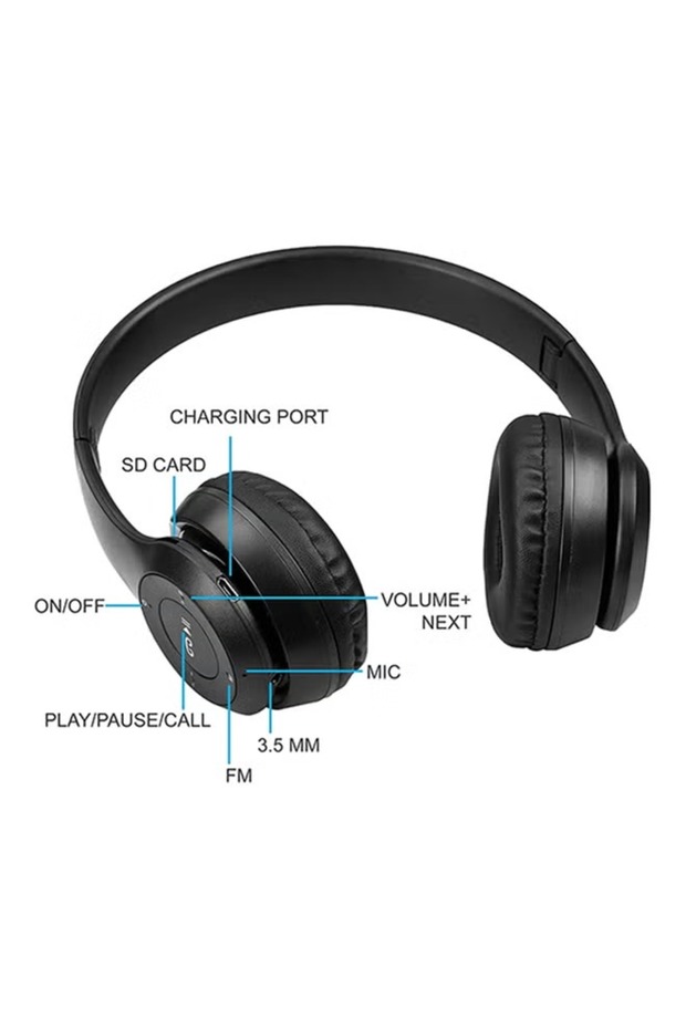 Wireless Headset Black - 5