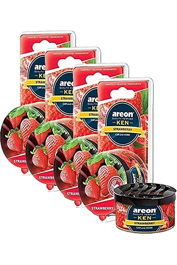Ken Blister - Car Air Freshener, Strawberry - 4pcs