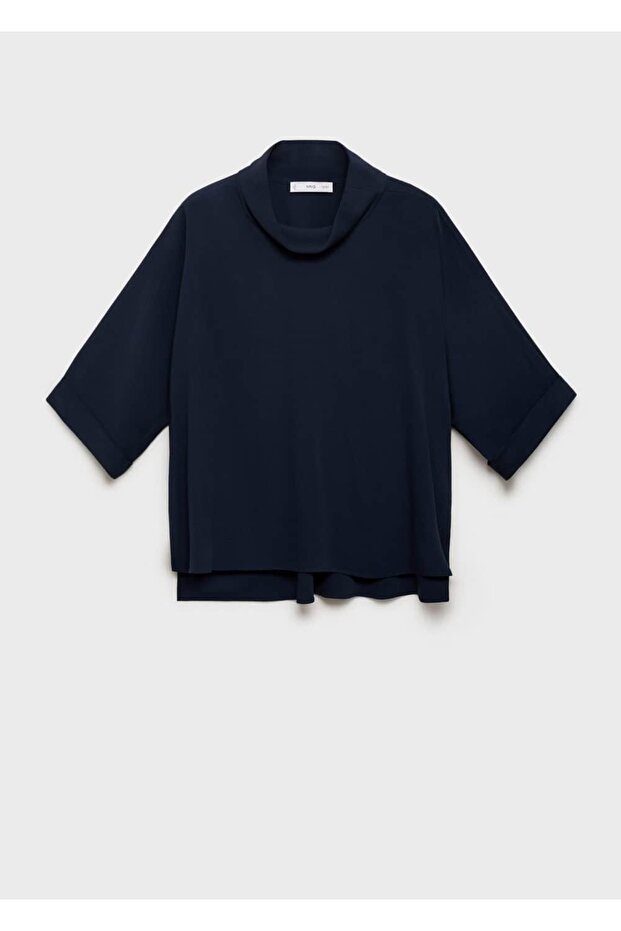 Oversize dökümlü bluz - 3