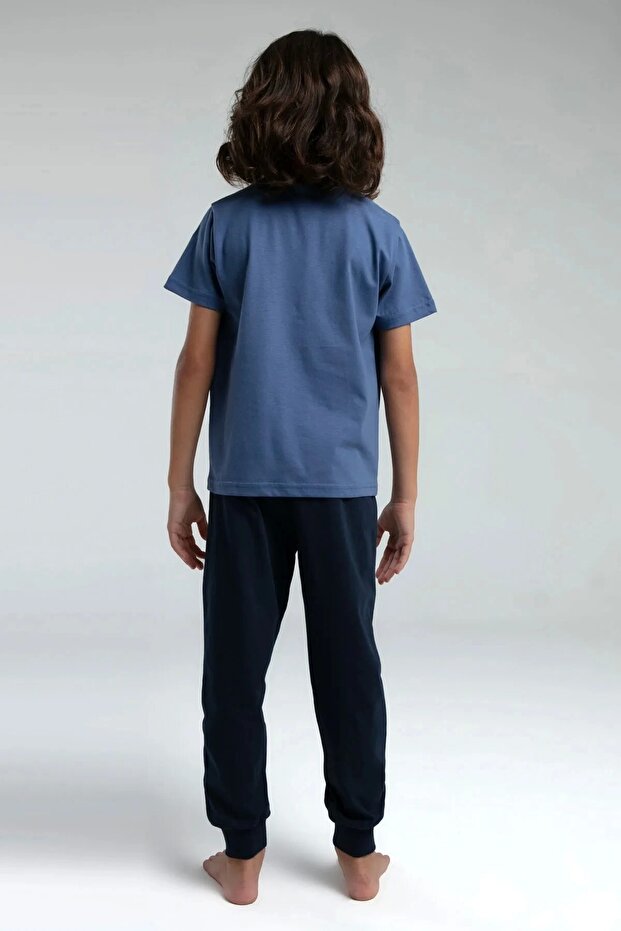 Boy's double set - ocean - 4