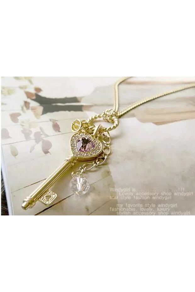 Heart Key Women's Necklace - Complete Your Elegance