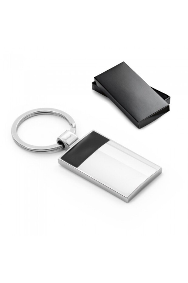 Metal keychain, rectangular, in gift box - 2