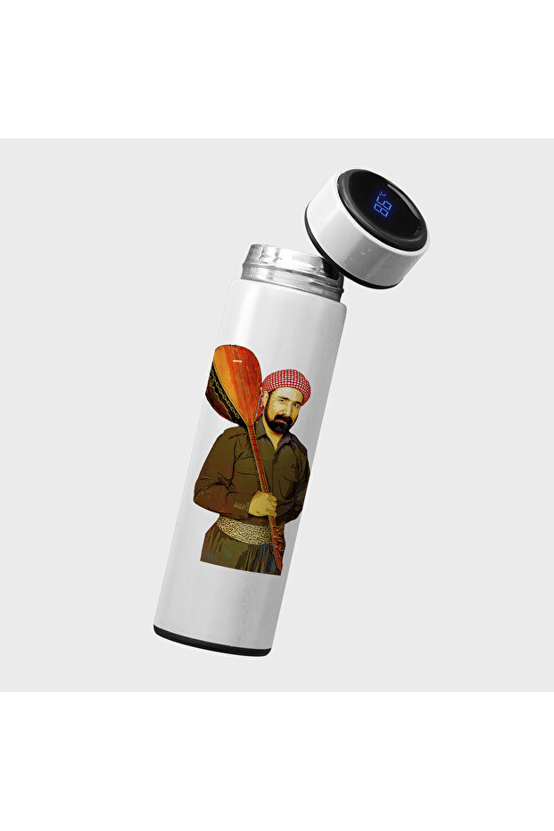 Termosa Şivan Perwer - Şivan Perwer Illustrated Thermos