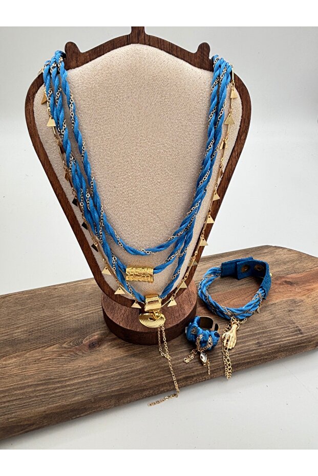 قلادة مكرامية مع سلسلة - 2