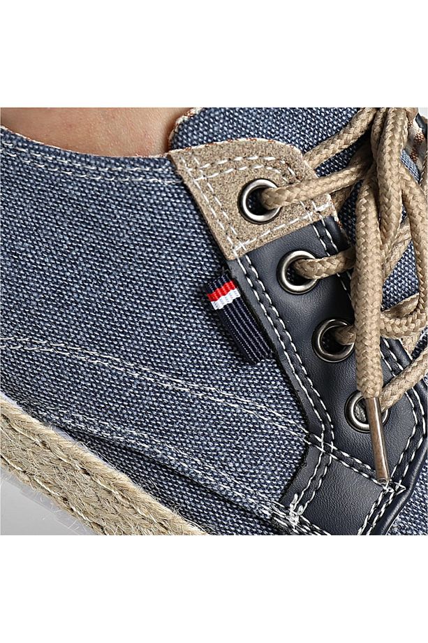 KNX Günlük Rahat Kalıp Yumuşak Taban Canvas Denim Loafer Ayakkabı - 5