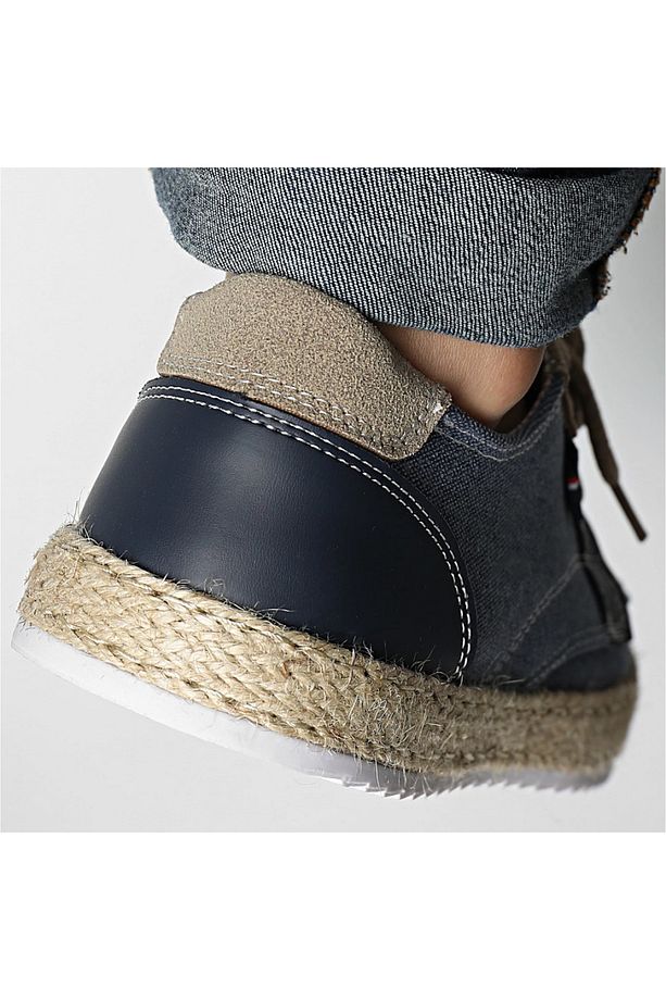 KNX Günlük Rahat Kalıp Yumuşak Taban Canvas Denim Loafer Ayakkabı - 7
