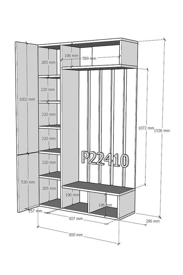 Carnaval Portmanto Duvara Monte P22410-8 5 Askılık - 4