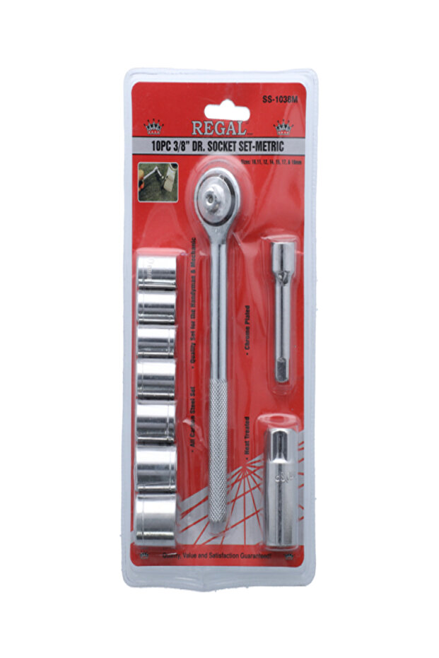 مجموعة مقابس مترية مكونة من 10 قطع - 1