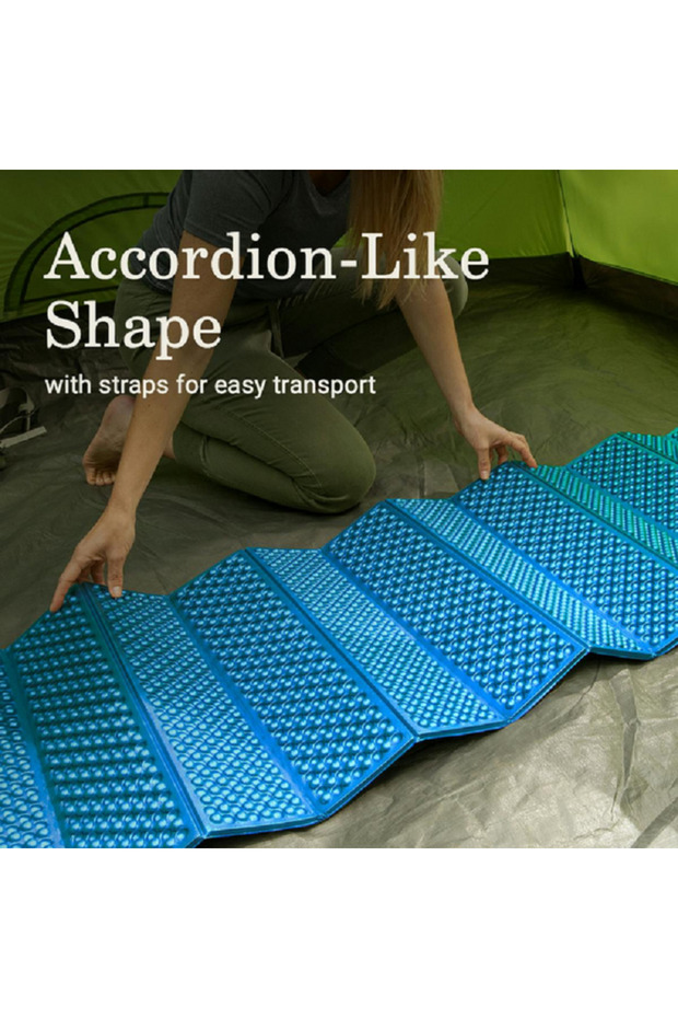 وسادة تخييم مستطيلة مريحة من الإسفنج من River Rest باللون الأزرق - 4