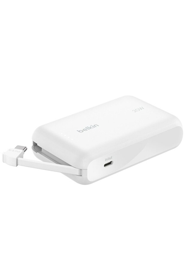 BoostCharge Powerbank, 10,000 mAh, White, PB-B021 Dual-Port Fast Charging Portable Battery