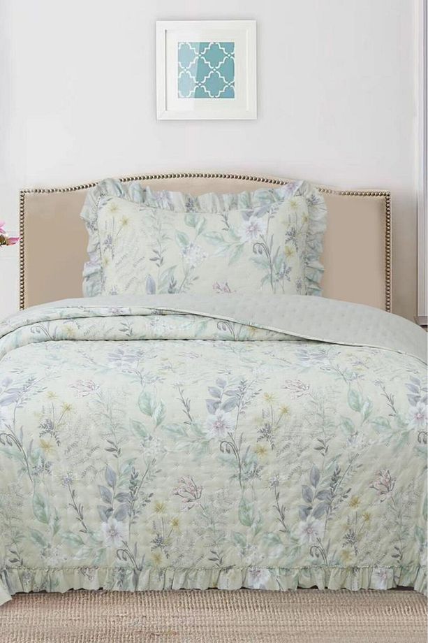 Breeze Orman Çiçekleri Tek Kişilik Yatak Örtüsü 180x240 - 1