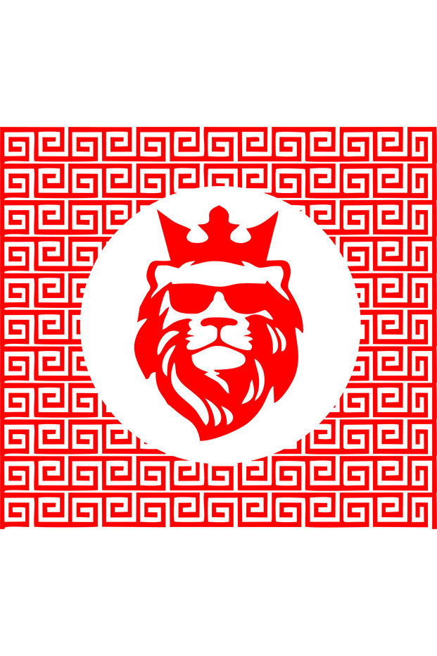 Sanruf Pattern King Figure Auto Emblem Sticker 53X50Cm)