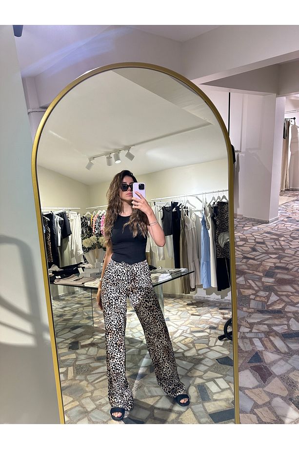 Kadın leopar pantalon - 2