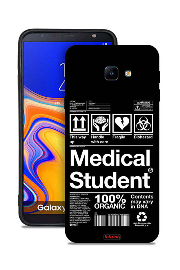 غطاء حماية لهاتف Samsung Galaxy J4 Core، ملصق طالب الطب