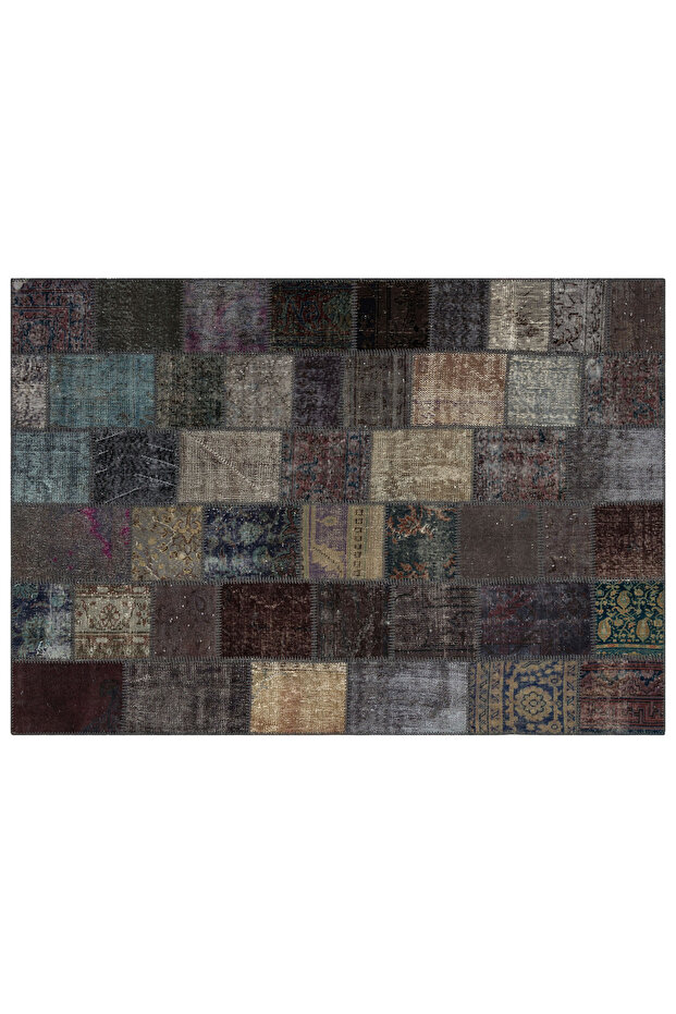 Doğal Dokuma Patchwork Halı