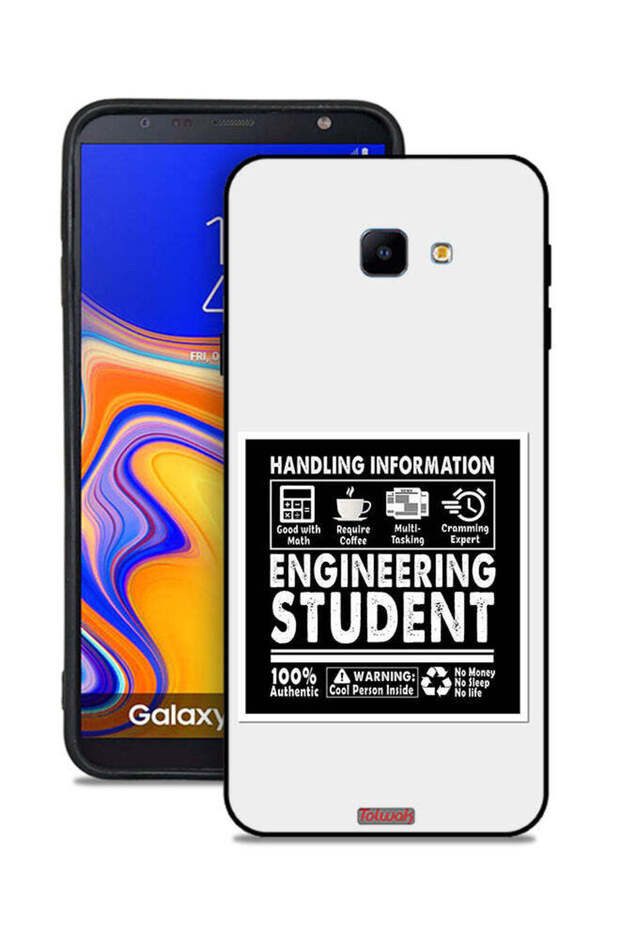 غطاء حماية لهاتف Samsung Galaxy J4 Core، ملصق طالب هندسة