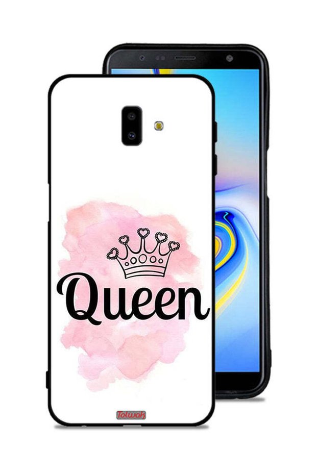 غطاء حماية لهاتف Samsung Galaxy J6 Plus بتصميم Queen Art