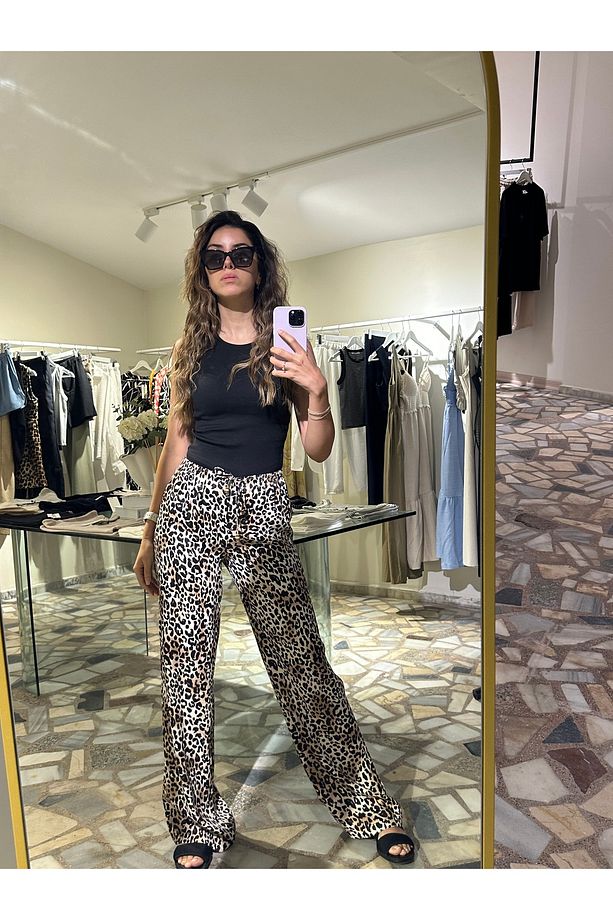 Kadın leopar pantalon - 3