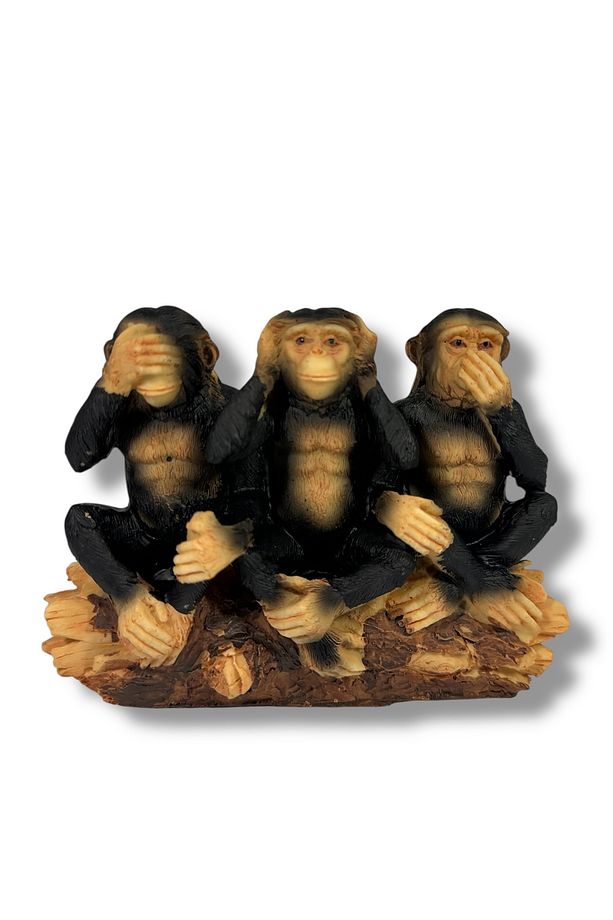 Görmedim Duymadım Bilmiyorum biblo ev ofis süs eşyası - 1