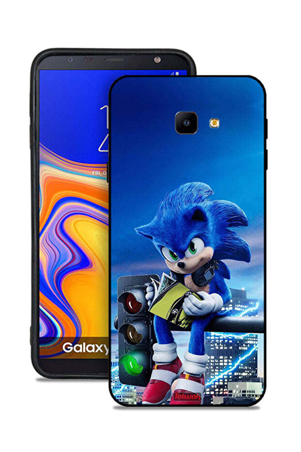 غطاء حماية لهاتف Samsung Galaxy J4 Core بطبعة Sonic Reading