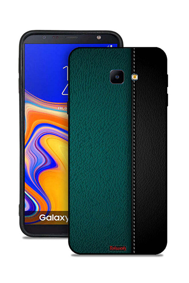 غطاء حماية جلدي بنمط لهاتف Samsung Galaxy J4 Core