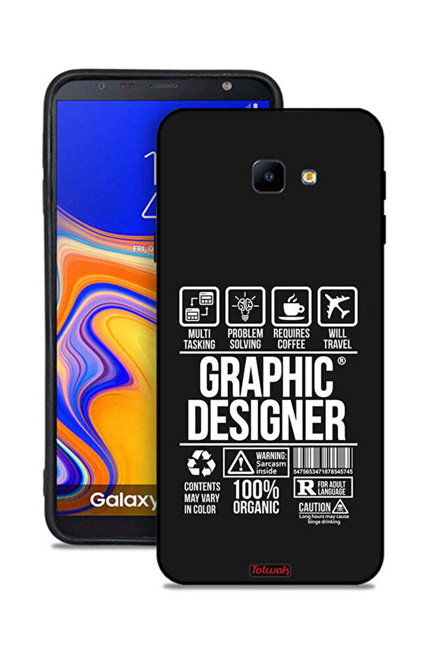 غطاء حماية لهاتف Samsung Galaxy J4 Core - ملصق مصمم جرافيكي