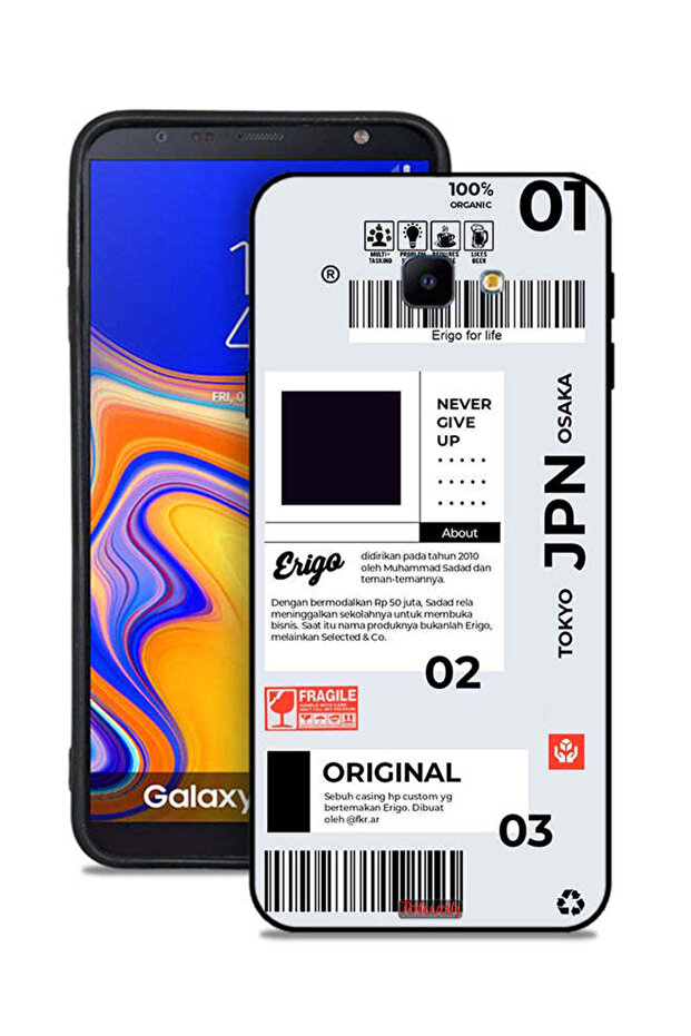 غطاء حماية لهاتف Samsung Galaxy J4 Plus - ملصق ياباني