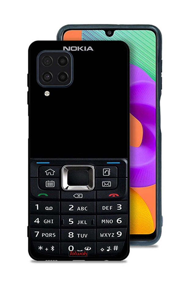 Samsung Galaxy M32 4G Protective Case Cover Old Phone Pattern