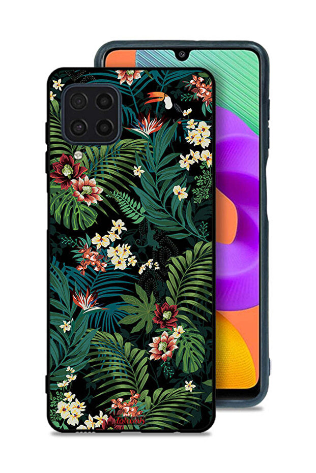 Samsung Galaxy M32 4G Protective Case Cover Tropical Leaves