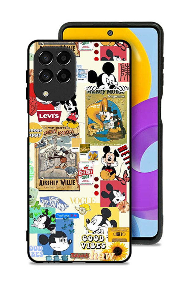Samsung Galaxy M53 Protective Case Cover Chose Happy And Stickers