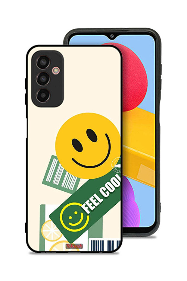 غطاء حماية لهاتف Samsung Galaxy M13 بملصق Feel Cool