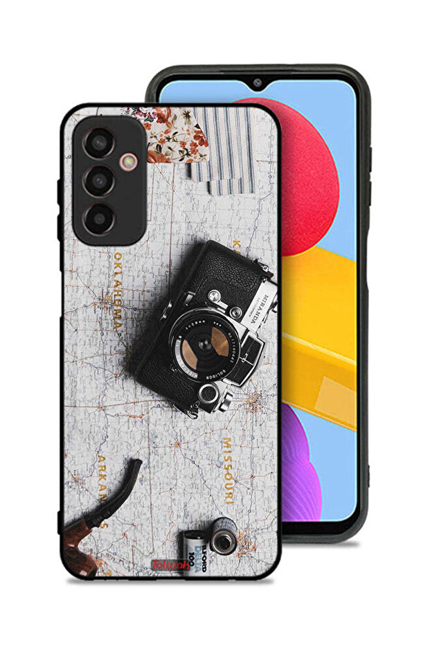 غطاء حماية لهاتف Samsung Galaxy M13 بكاميرا كلاسيكية