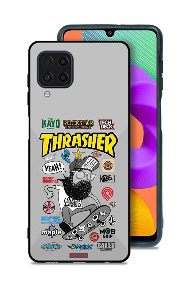 Samsung Galaxy M22 Protective Case Cover Thrasher Sticker