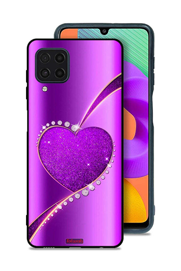 Samsung Galaxy M32 4G Protective Case Cover Glitter Heart