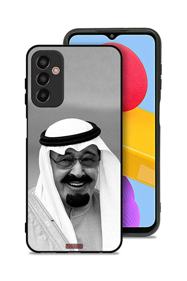 غطاء حماية لهاتف سامسونج جالكسي M13 صورة الملك عبد الله مبتسمًا