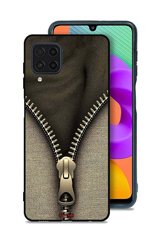 Samsung Galaxy M32 4G Protective Case Cover Zip Pattern