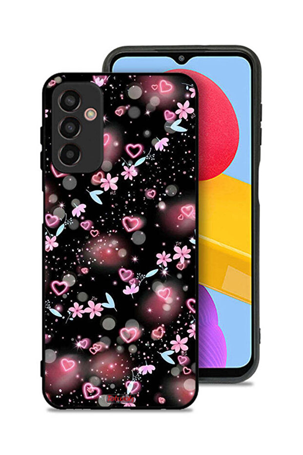 Samsung Galaxy M13 Protective Case Cover Small Hearts And Flowers