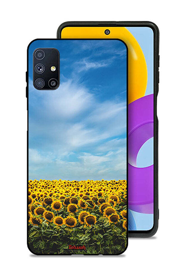 Samsung Galaxy M51 Protective Case Cover Sunflowers Under The Sky