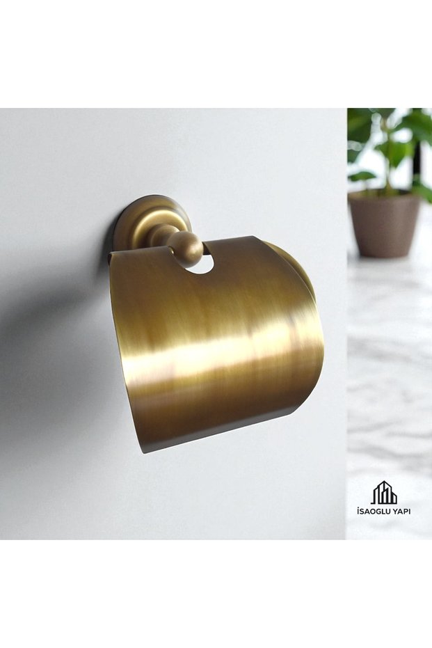 Antique Gold Covered Paper Holder Classic Design Vintage Model Toilet Paper Holder Antique Gold