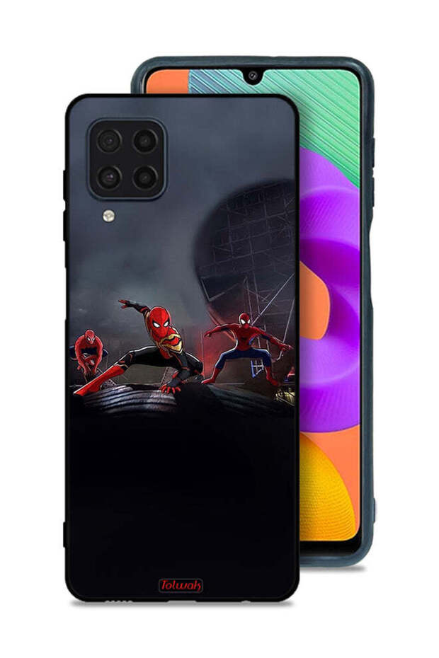 Samsung Galaxy M22 Protective Case Cover Three Spiders